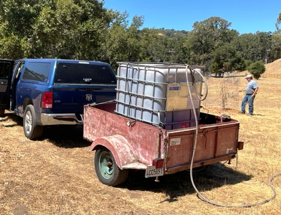 New water tank and pump